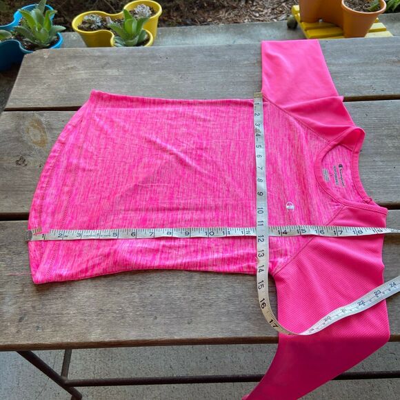 Champion Girls Top Size Small Performance Pink Heathered Athletic Long Sleeve - Picture 8 of 11